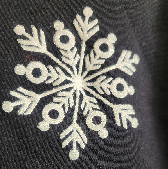 Snowflake Black long sleeve tee M - Picture 7 of 10
